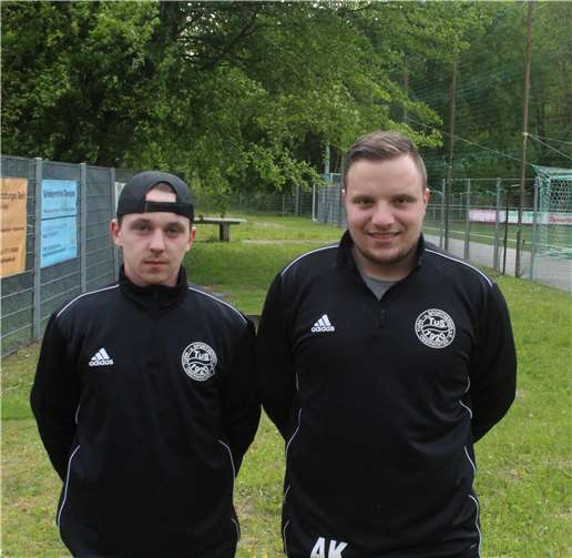 Levin Möckel (l.) und Steven Sterzenbach bauen die neue A-Jugend.Foto: privat