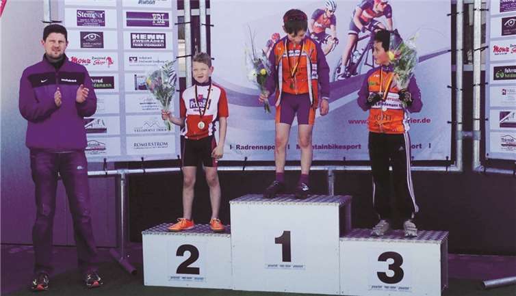 Liam Kranz wurde Zweiter in seinem Rennen der Hobbyklasse ab Jahrgang 2003 - und das als jüngster Starter.privat