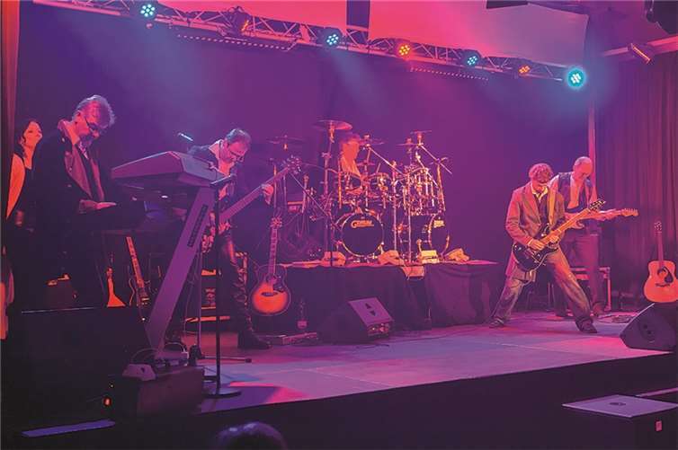 Lichteffekte dominierten den Auftritt der Band.