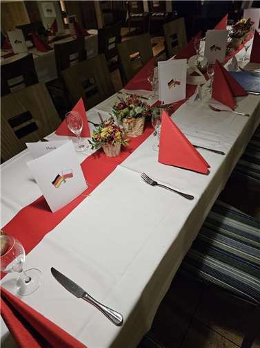 Liebevoll geschmückt für einen Abend der deutschpolnischen Freundschaft.  Foto: privat