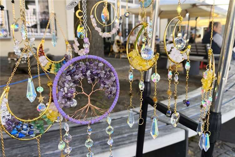 Liebevoll gestaltete Traumfänger.Fotos: SvM