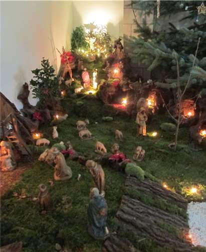 Liebevoll wurde die Krippe ausgearbeitet. privat