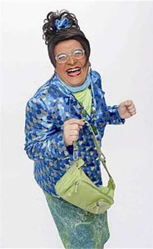 „Lieselotte Lotterlappen“ alias Joachim Jung tritt beim Comedy-Abend des Vereinsrings Niederlützingen auf. privat