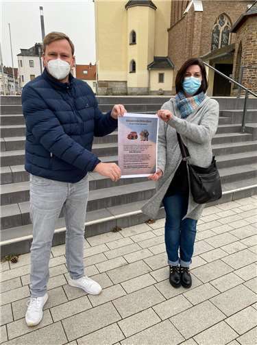 Links: Stefan Pohl, rechts: Silke Lüdders.Foto: SPD-Fraktion Meckenheim