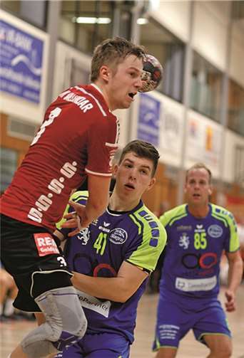 Linkshänder Stefan Baldus zeigte eine starke Leistung und konnte sieben Treffer erzielen.