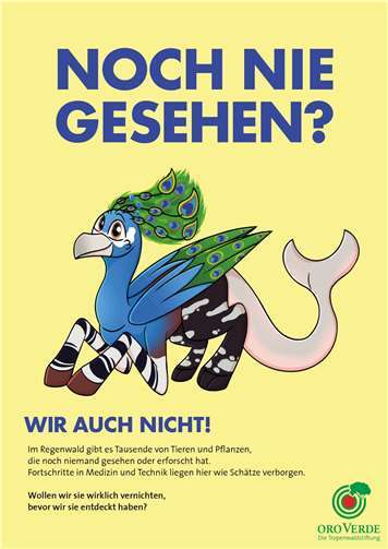 Lisa Michel, Anne Heyer und Lisa-Marie Oswald erzielten mit ihrem Plakat zur Kampagne „Reichtum Artenvielfalt“ den ersten Platz.