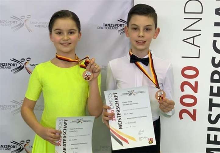 Lisa Mironovitch und Philipp Kiene tanzen nun in dern Leistungsklasse Kinder-D Latein.Quelle: TSZ Mittelrhein