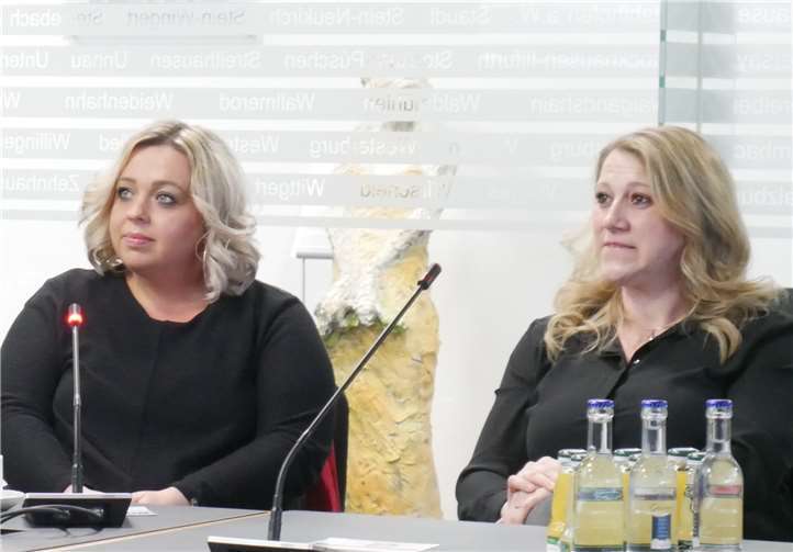 Lisa Preußner und Melanie Käfer-Simon (v. li.) von Allize.