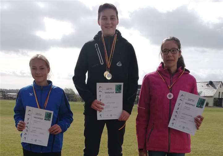 Lisa bei der Siegerehrung. privat