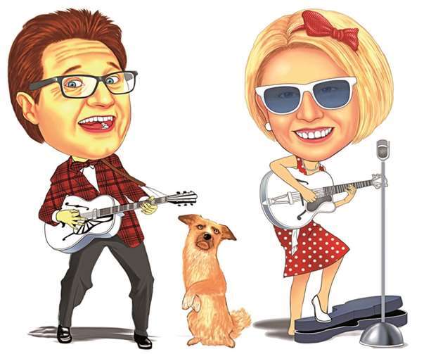 Live und handgemacht spielt das Duo Bellevue in diesem Jahr unsterbliche Schlager und Chansons. privat