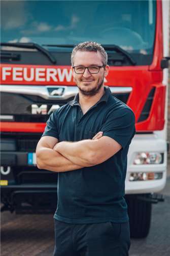 Löschzugführer Daniel Schopp.  Fotos: Tevfik Sezi