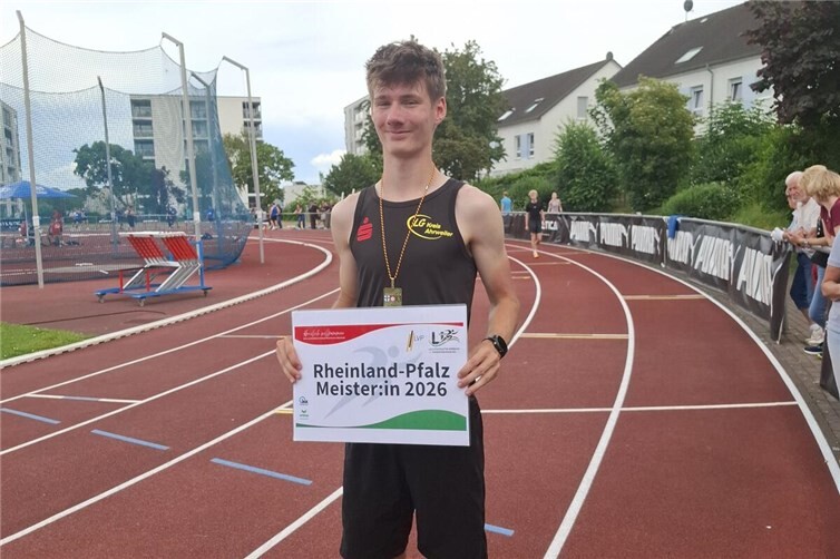 Lorenz Jüris ist Rheinland-Pfalz-Meister über 1500m