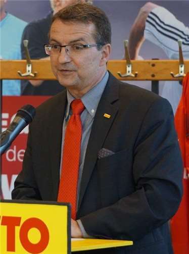 Lotto-Geschäftsführer Jürgen Häfner begrüßte die zahlreichen Gäste.