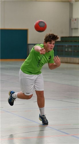 Luca Centonze kommt völlig frei zum Wurf. privat