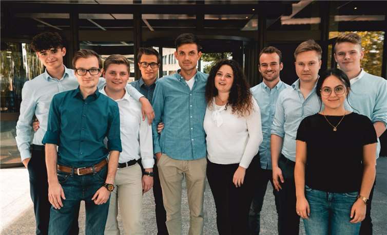 Luca Lichtenthäler (Mitte) und sein Vorstandsteam.privat