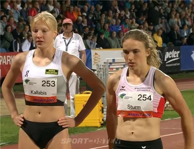 Lucia Sturm ging auch in Dessau mit voller Konzentration ans Werk und konnte im mit zehn Läuferinnen besetzten Feld am Ende einen überragenden vierten Platz erzielen. Quelle: TSV Lehmen