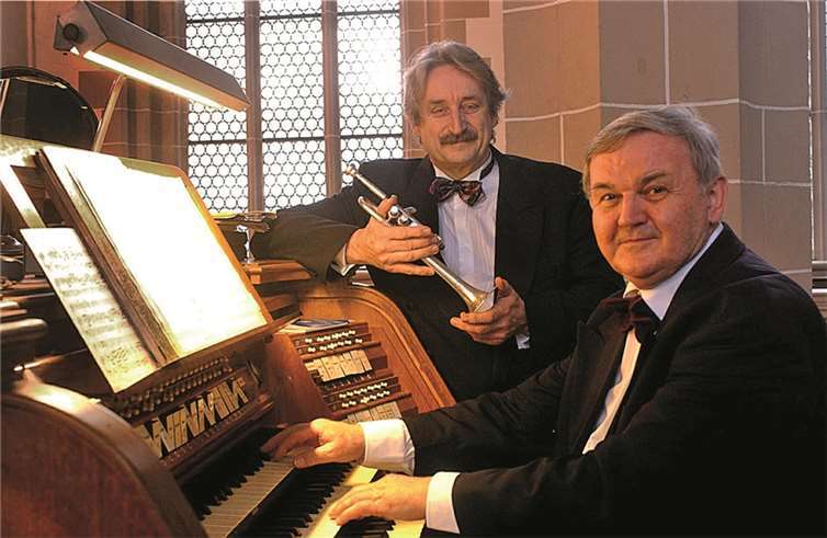 Ludwig Güttler (li.) und Friedrich Kircheis. Juliane Njankouo