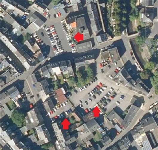 Luftbild der beiden Flächen.  Fotos: Stadt Mayen