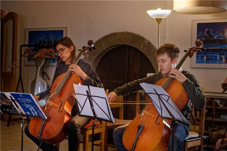Musikalische Talente begeistern Luis Franken (l.) und Moritz Nuppeney Foto: Ian P. Johnson