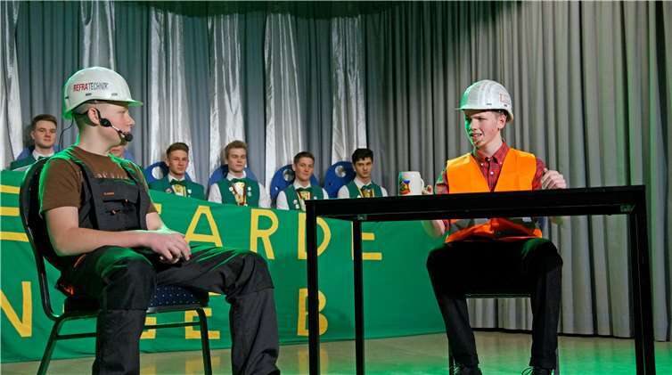 Luis Specht und Florian Meyer „Auf dem Bau“.