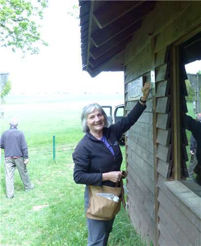 Luise Stephan am Ansoniusstein. privat