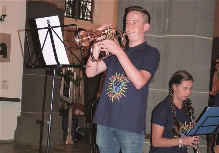 Lukas Kleinz begeisterte mit dem Flügelhornsolo „My Dream“.