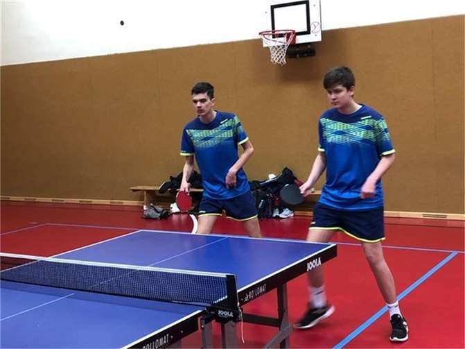 Lukas Knieps und Lukas Seul (vl.n.r.) blieben gegen den SC Niederzissen ungeschlagen. Fotos: TuS-PSV