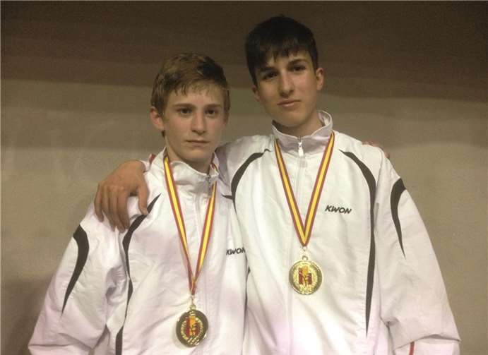 Lukas Sela und Viktor Haupt erkämpften sich Gold bei den Spanish Open. privat