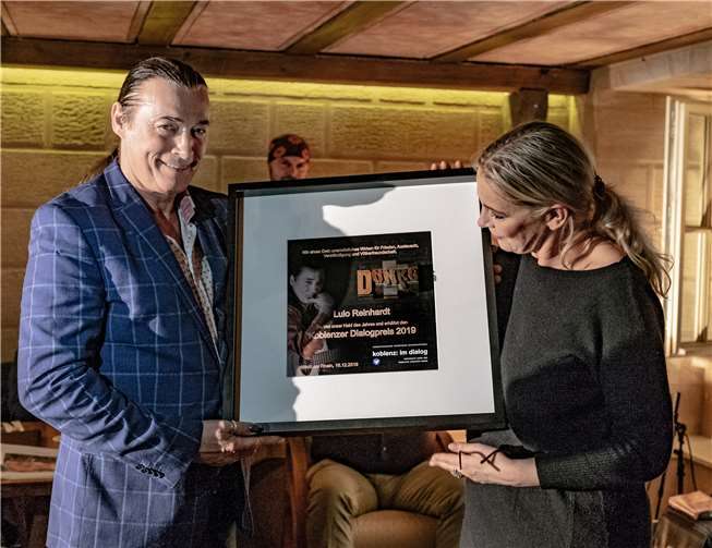 Lulo Reinhardt wurde mit dem nicht dotierten „Dialogpreis 2019“ ausgezeichnet.Foto: Volker Bruns