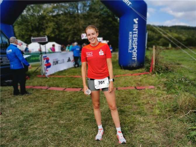 Lynn Bandmann wurde Gesamtsiegerin am Laacher See.  Foto: privat