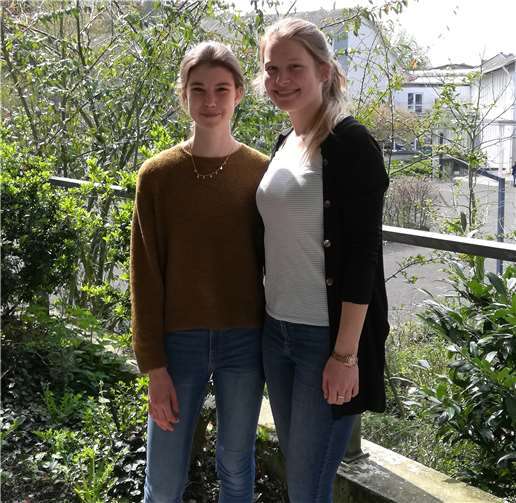 Lynn und Anna-Lena haben sich tapfer geschlagen.Foto: privat