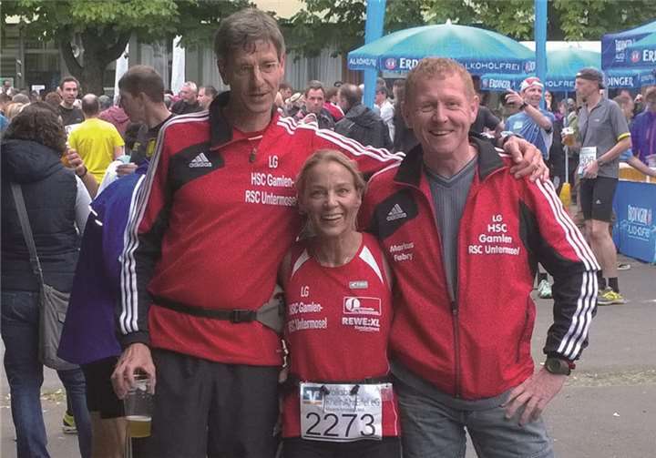 M. Berke (7 km), Nicole Krämer (HM) und M.Fabry (7 km).