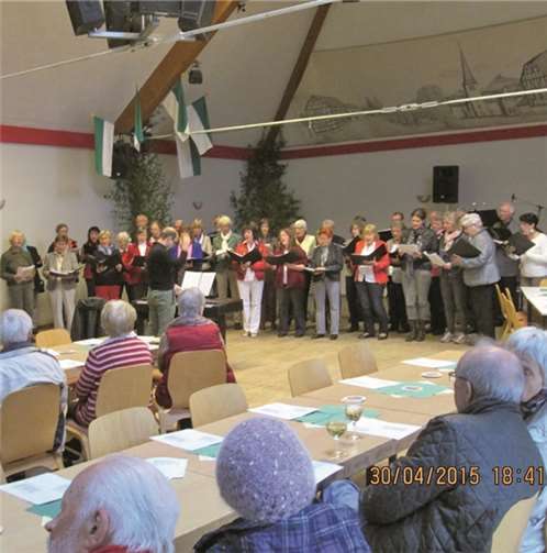 MGV Concordia Niederbachem lud zum Mitsingen ein.privat