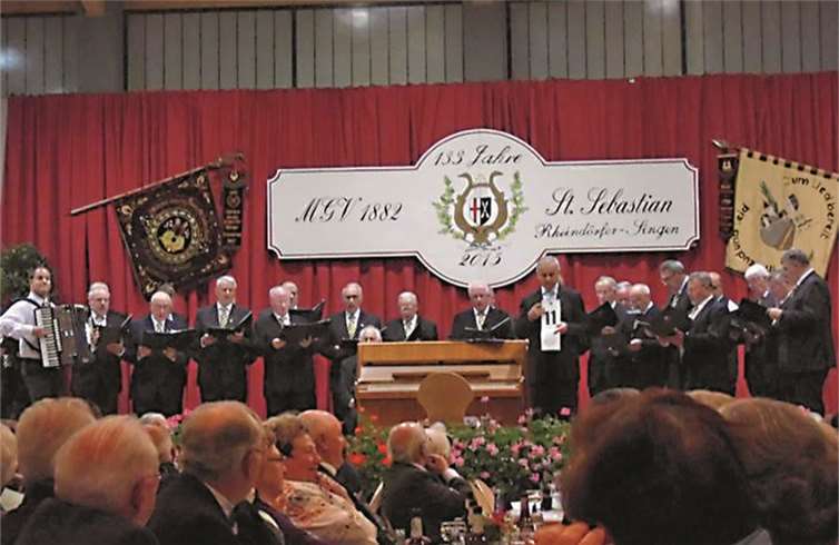 MGV St.Sebastian bei seinem Auftritt.privat