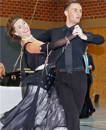 Madeline Garnier und Christian Scherf gingen erstmals an den Start Foto: privat