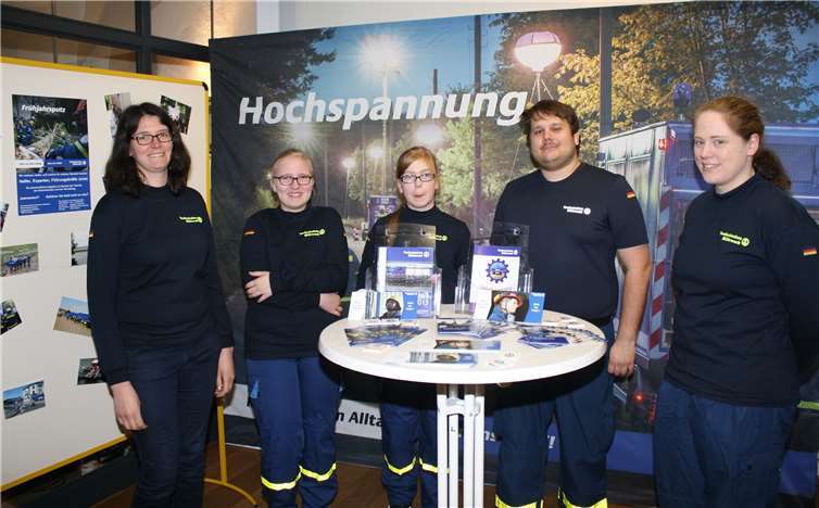 Mädels und junge Frauen informiertengerne über ihre Einsatztätigkeit beim THW.