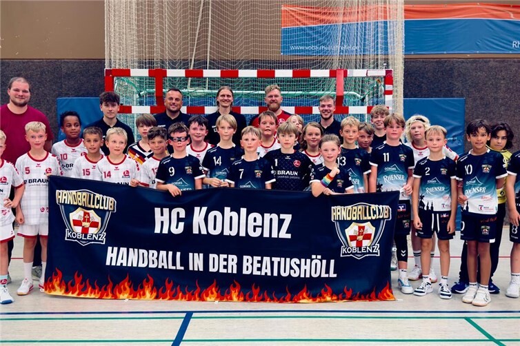 Männliche E-Jugend HC Koblenz.