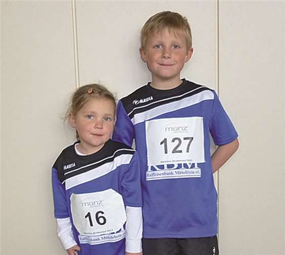 Magdalena und Christoph Vogt belegten jeweils den ersten Platz in ihrer Altersgruppe beim Lauf in Kärlich.  privat