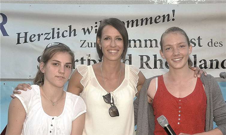 Maike Hausberger, Anna Jaszczuk und Celina Leffler berichteten aus ihrem sportlichen Leben.uko