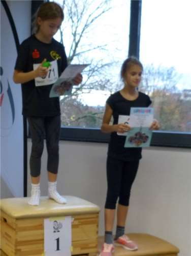 Maja Reinhard auf dem ersten Platz zusammen mit Lisa Köning. Privat