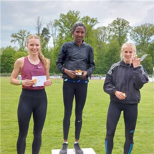 Majtie Kolberg (1.v.r.) von der LG Kreis Ahrweiler.  Foto: privat