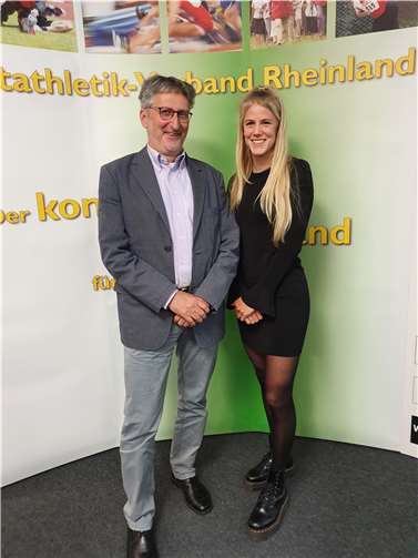 Majtie Kolberg und ihr Heimtrainer Leo Monz-Dietz wurden in Koblenz ausgezeichnet. Foto: privat