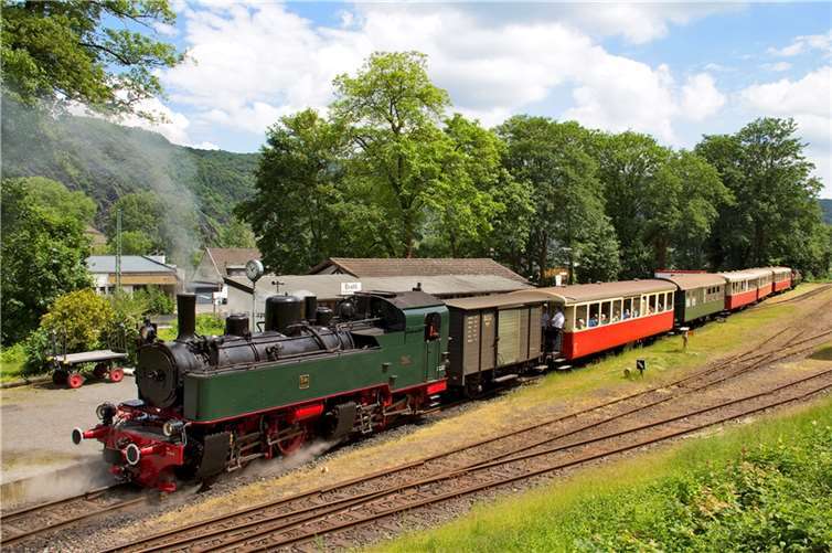 Mallet-Dampflok 11sm steht ab sofort wieder im Einsatz und wird den „Vulkan-Expreß“ nun wieder regelmäßig ins Brohltal ziehen.  Foto: Gunther Lange