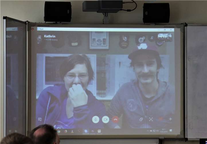 Mallot und Eberhart beantworteten die zahlreichen Fragen.