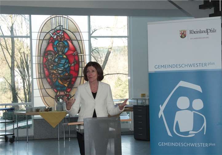 Malu Dreyer bei ihrer Ansprache.