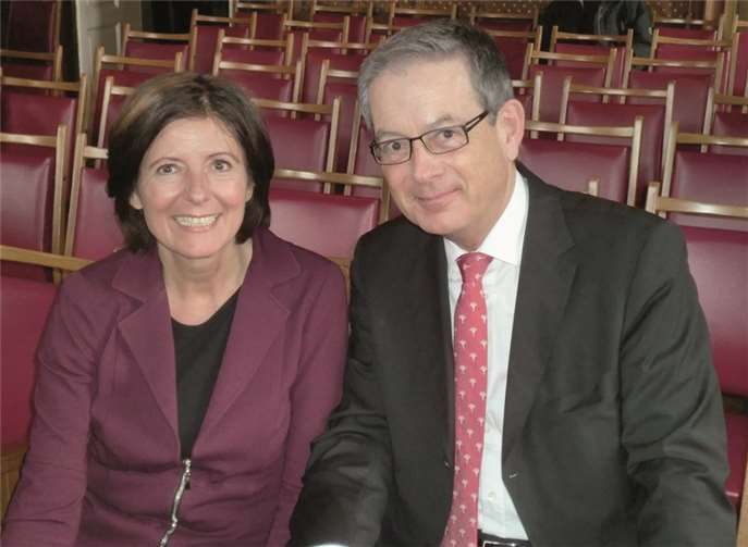 Malu Dreyer im Gespräch mit Michael Schwede. privat