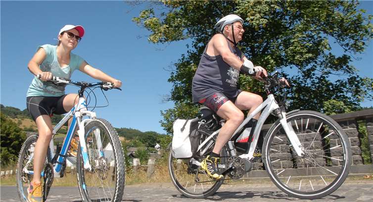 Manche mit E-Bike, manche mit mehr Muskelkraft – im Gelbachtal sah man am Sonntag Vehikel der verschiedensten Art.