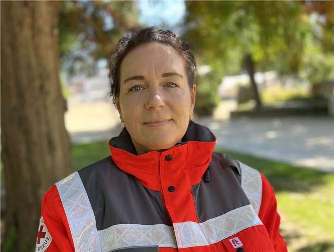 Heimathelden: Mandy Moog – Eine DRK-Helferin mit Herz Mandy Moog ist ehrenamtlich beim Deutschen Roten Kreuz engagiert und hat darin ihre Erfüllung gefunden. Foto:Astrid Zens