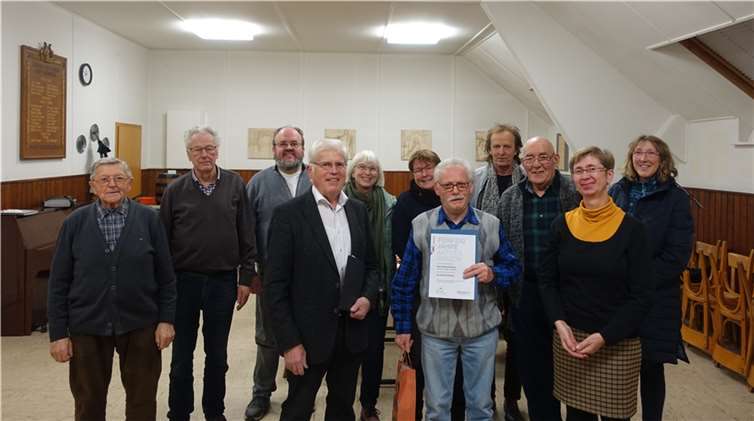 Manfred Hermanns konnte sein 50-jähriges Sängerjubiläum feiern.Foto: privat