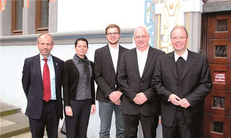 Manfred Rekowski, Kathrin Schultheis, Tim Obermeier, Stefan Sell, Stephan Ackermann.privat